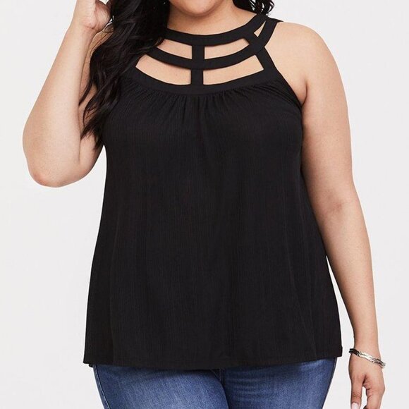 Studio Knit Strappy Swing Tank - Picture 1 of 5